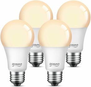 4Pack Smart Alexa Light Bulb Warm White Dimmable