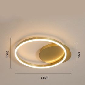 Light And Luxurious Living Room Lamp Grand Household (Option: Trichromatic light-Single turn 55CM)