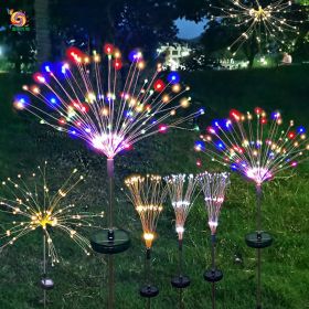 Firework Lights Christmas Outdoor Led Holiday Sky Starry Lights (Option: Cool white-120cm-8Modes remote control)