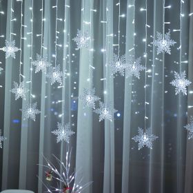 LED ice bar lamp snowflake hanging (Option: White-3.5m-US 110V)