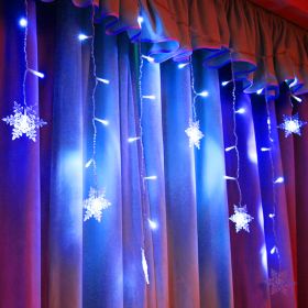 LED ice bar lamp snowflake hanging (Option: Blue-3.5m-AU)