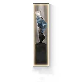 Modern Minimalist Entrance Luminous Mural (Option: 35x140C gold-Package6)