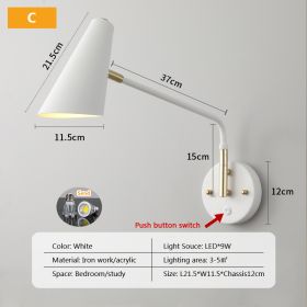 LED Study Reading Wall Lamp (Option: Style C-Neutral light)