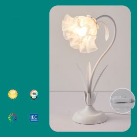 Bedside Flower Minimalist Creative Lily Of The Valley Flower Desk Lamp (Option: White-White light-220V US)